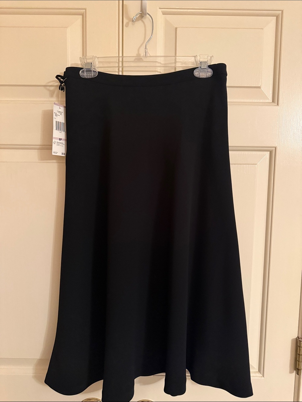 Jones New York Black A-Line Midi Skirt